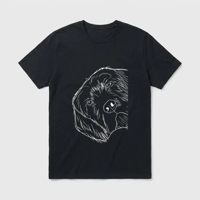 Lustiger Hund Pudelpointer T-Shirt – Klassisches T-Shirt in Schwarz