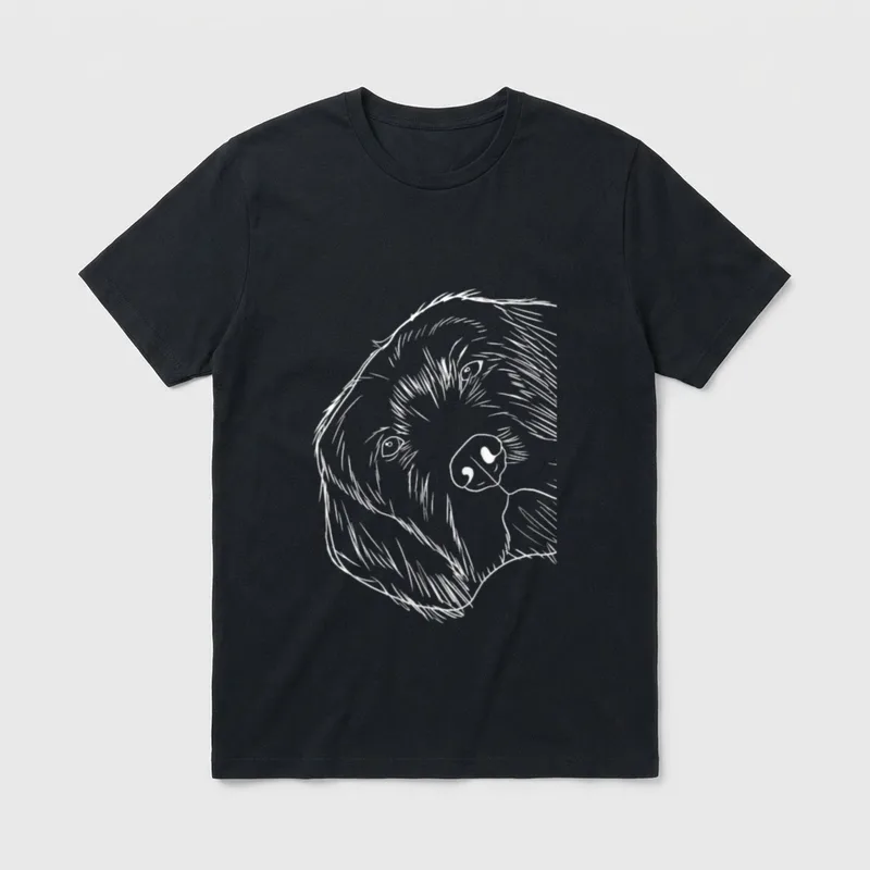 Lustiger Hund Pudelpointer T-Shirt – Klassisches T-Shirt in Schwarz
