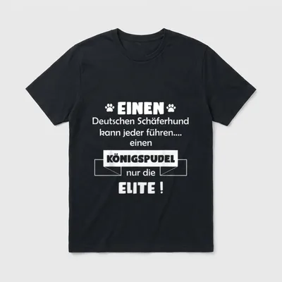 Königspudel Königspudel Hund T-Shirt – Klassisches T-Shirt in Schwarz