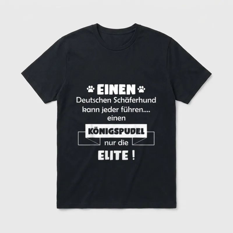 Königspudel Königspudel Hund T-Shirt – Klassisches T-Shirt in Schwarz