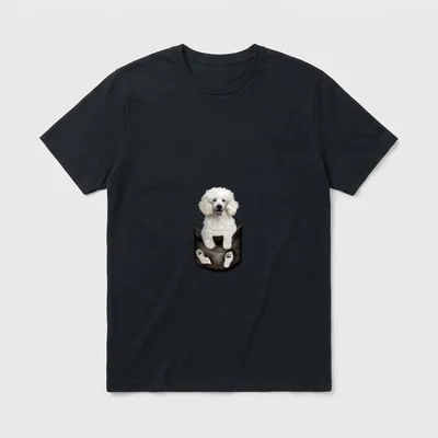 Pudel Pudel Hund Pudel Pudel & Doodles T-Shirt – Klassisches T-Shirt in Schwarz