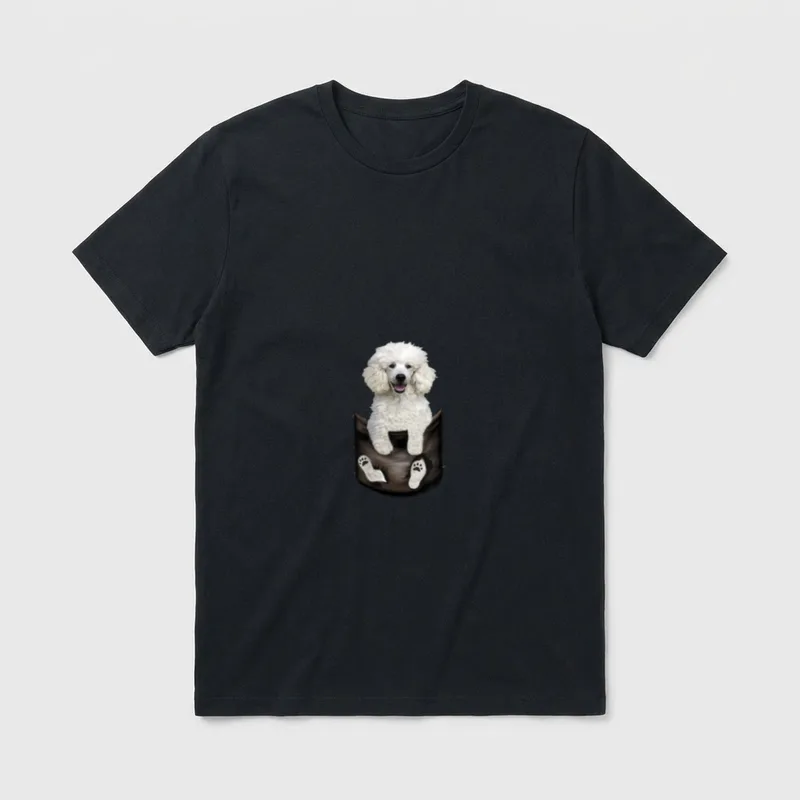 Pudel Pudel Hund Pudel Pudel & Doodles T-Shirt – Klassisches T-Shirt in Schwarz