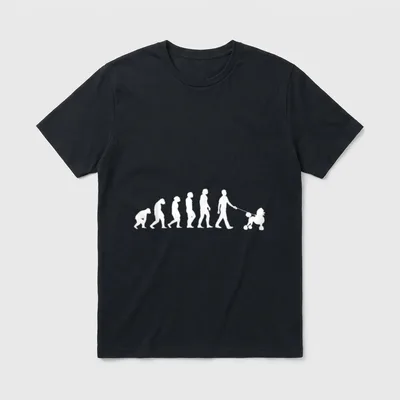 Haustier Hunderasse Hundebesitzer Evolution T-Shirt – Klassisches T-Shirt in Schwarz