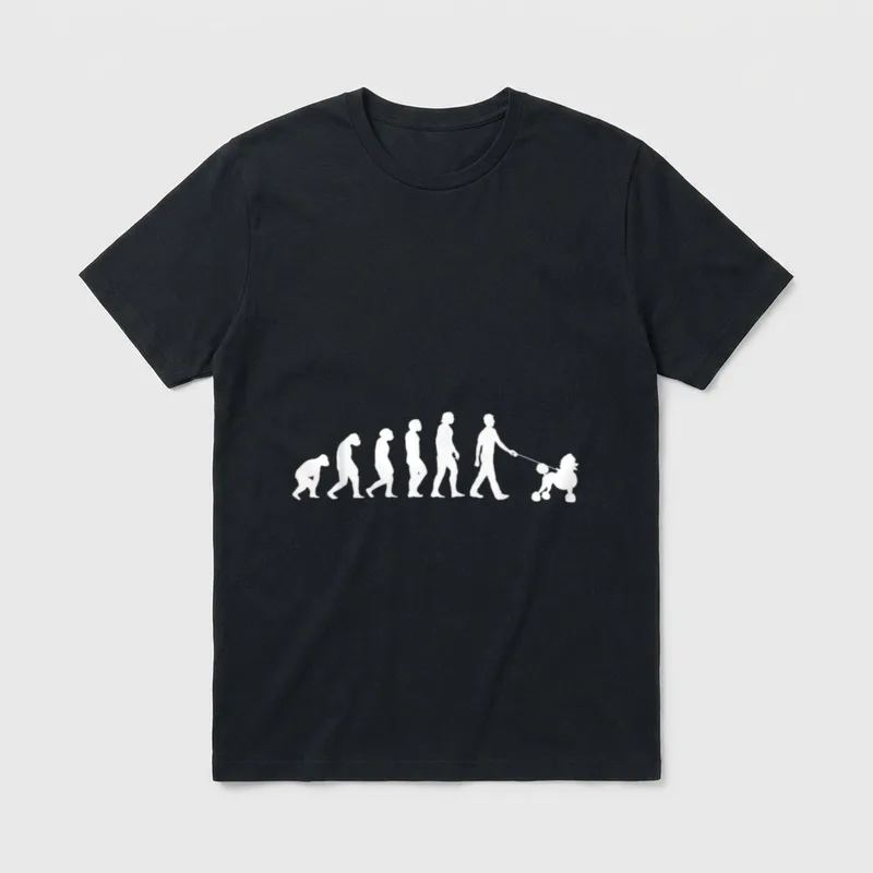 Haustier Hunderasse Hundebesitzer Evolution T-Shirt – Klassisches T-Shirt in Schwarz