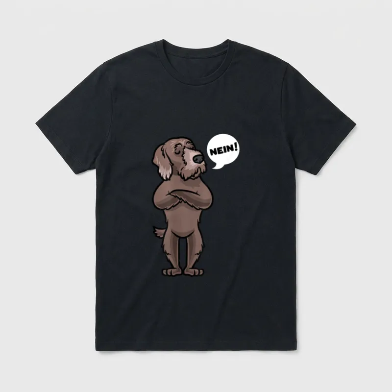 Sturer Pudelpointer Hund lustig T-Shirt – Klassisches T-Shirt in Schwarz