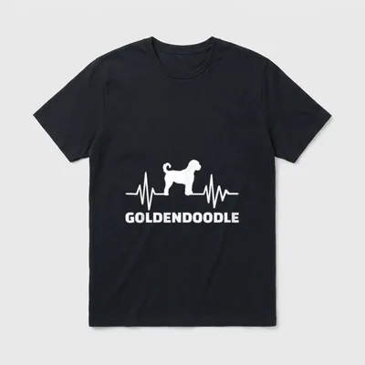 Goldendoodle Frequenz T-Shirt – Klassisches T-Shirt in Schwarz