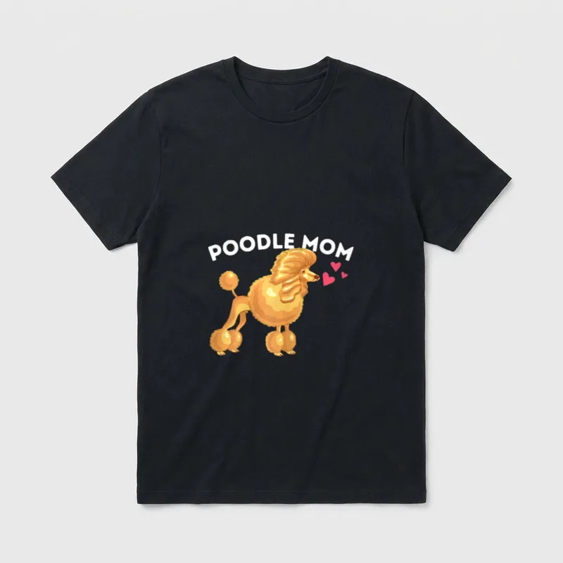 Pudel Mom lustiger Pudel T-Shirt – Klassisches T-Shirt in Schwarz