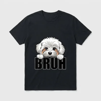 Lustiger Maltipoo Bruh süßer T-Shirt – Klassisches T-Shirt in Schwarz