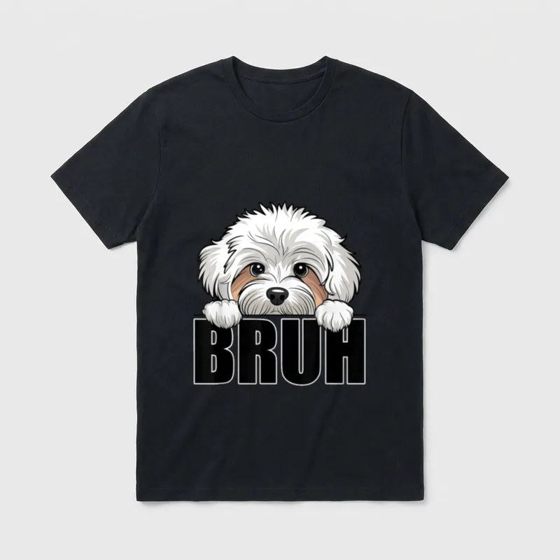 Lustiger Maltipoo Bruh süßer T-Shirt – Klassisches T-Shirt in Schwarz