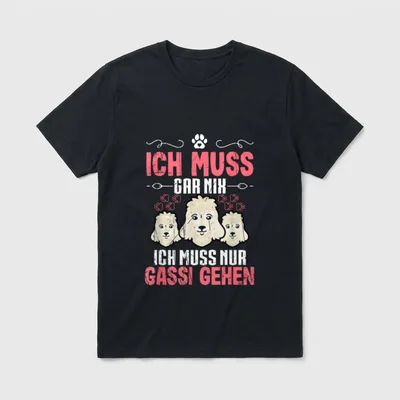 Pudel Liebhaber Pudel Mama T-Shirt – Klassisches T-Shirt in Schwarz