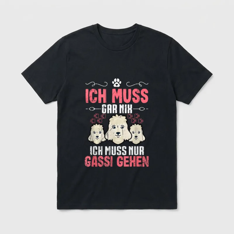 Pudel Liebhaber Pudel Mama T-Shirt – Klassisches T-Shirt in Schwarz