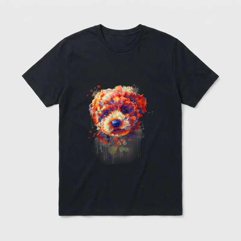 Süßer Pudel für Pudel T-Shirt – Klassisches T-Shirt in Schwarz