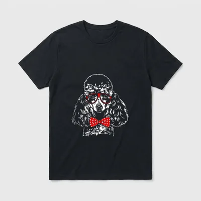Lustiger Zwergpudel Brille Miniature T-Shirt – Klassisches T-Shirt in Schwarz