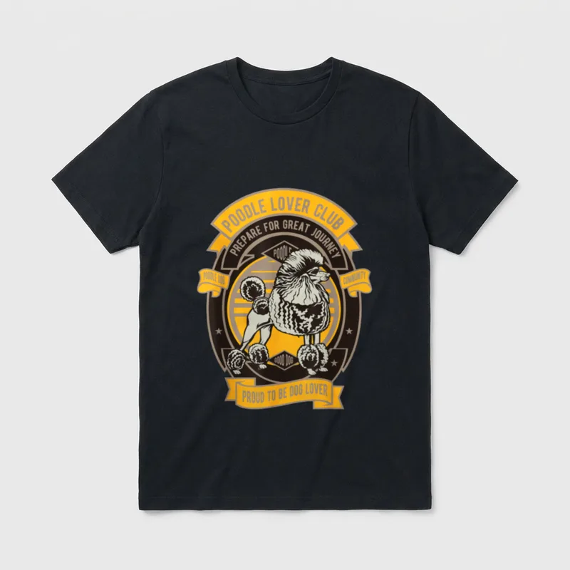 Pudel Lover Club 1954 T-Shirt – Klassisches T-Shirt in Schwarz