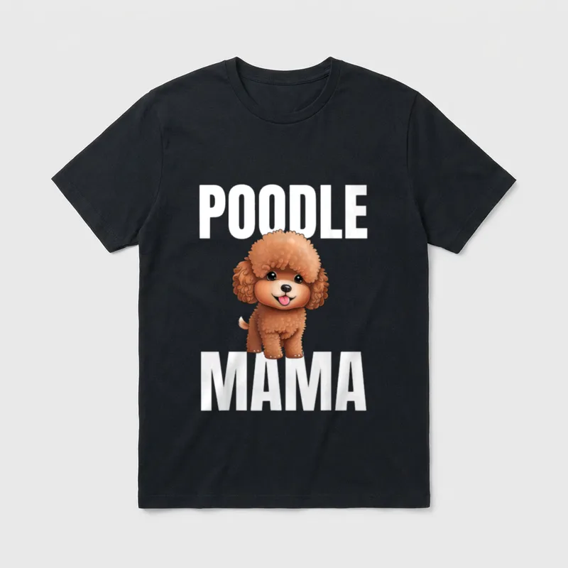 Poodle Pudel Hund Poodle T-Shirt – Klassisches T-Shirt in Schwarz