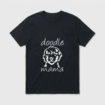 Doodle Mama Labradoodle Golden T-Shirt – Klassisches T-Shirt in Schwarz