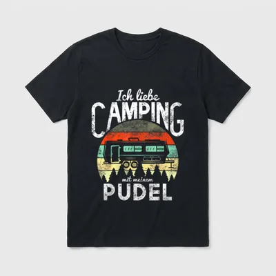 Campen Hund Wohnmobil Ich T-Shirt – Klassisches T-Shirt in Schwarz