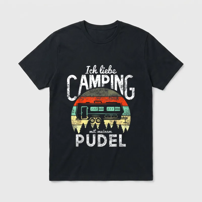 Campen Hund Wohnmobil Ich T-Shirt – Klassisches T-Shirt in Schwarz