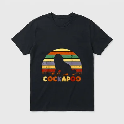 Retro Vintage Cockapoo Mom T-Shirt – Klassisches T-Shirt in Schwarz