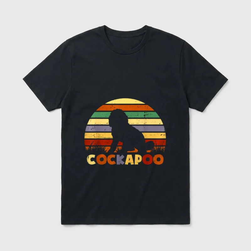 Retro Vintage Cockapoo Mom T-Shirt – Klassisches T-Shirt in Schwarz