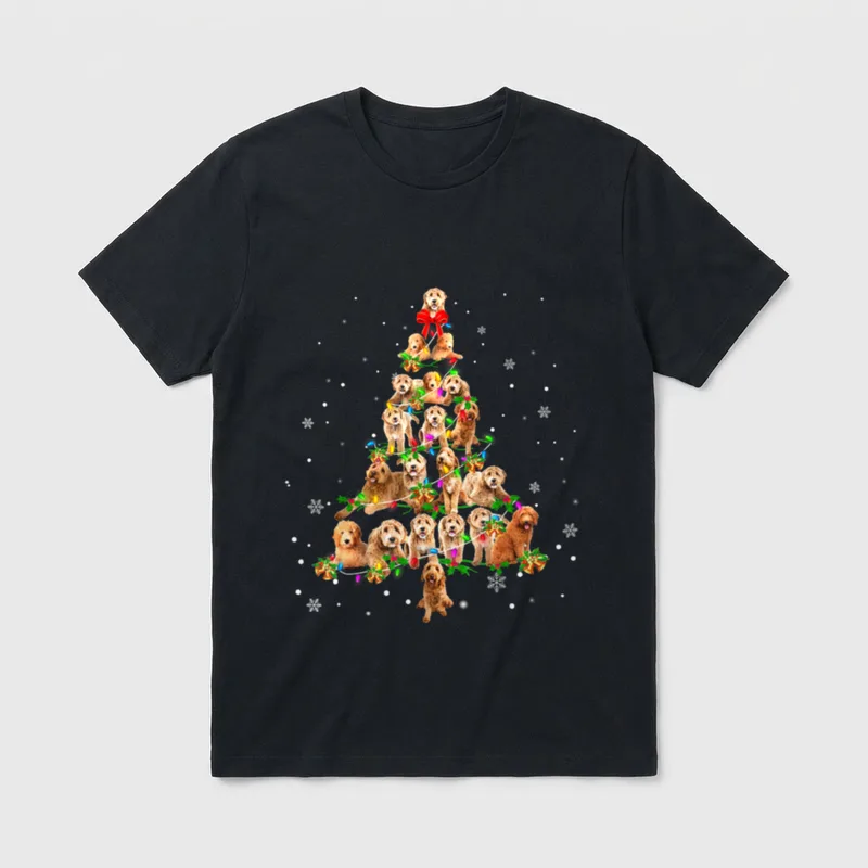 Goldendoodle Christbaumschmuck Dekor Xmas T-Shirt – Klassisches T-Shirt in Schwarz