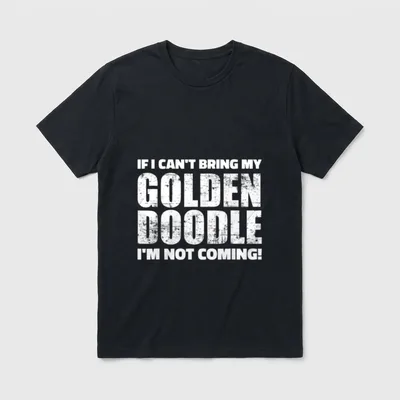 If I can't bring my T-Shirt – Klassisches T-Shirt in Schwarz