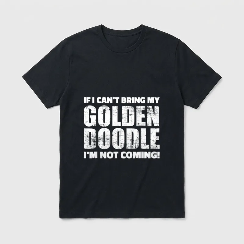 If I can't bring my T-Shirt – Klassisches T-Shirt in Schwarz