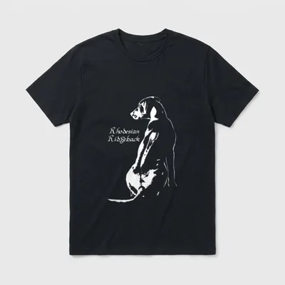 Rhodesian Ridgeback Hundeliebhaber Löwenjagd T-Shirt – Klassisches T-Shirt in Schwarz