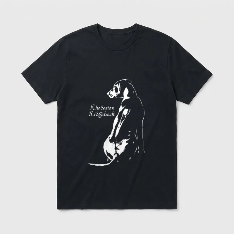 Rhodesian Ridgeback Hundeliebhaber Löwenjagd T-Shirt – Klassisches T-Shirt in Schwarz