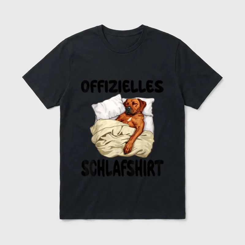 Rhodesian Ridgeback Hund Offizielles T-Shirt – Klassisches T-Shirt in Schwarz