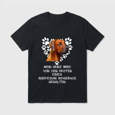 Rhodesian Ridgeback Hund T-Shirt 0007 – Klassisches T-Shirt in Schwarz