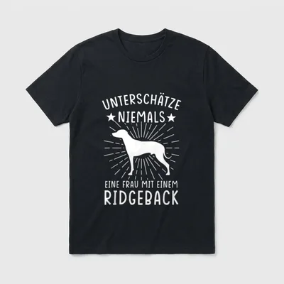 Rhodesian Ridgeback T-Shirt 0009 – Klassisches T-Shirt in Schwarz