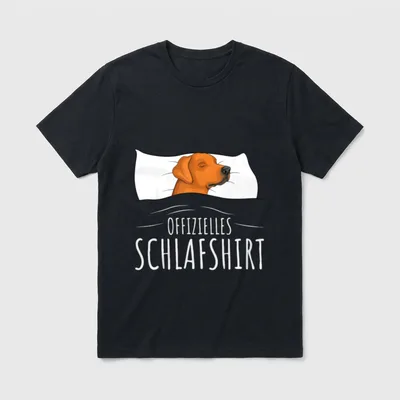 Offizielles Schlafshirt Rhodesian Ridgeback T-Shirt – Klassisches T-Shirt in Schwarz
