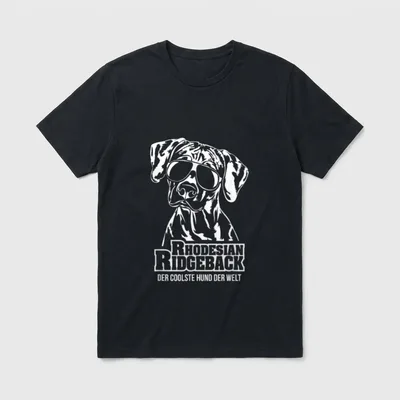 Rhodesian Ridgeback cooler Hund T-Shirt – Klassisches T-Shirt in Schwarz