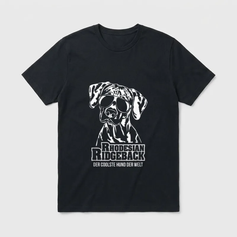 Rhodesian Ridgeback cooler Hund T-Shirt – Klassisches T-Shirt in Schwarz