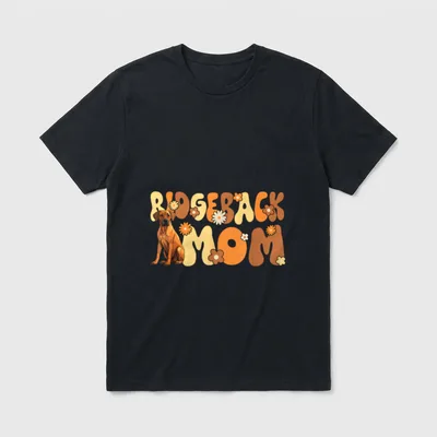 Rhodesian Ridgeback Groovy World's T-Shirt – Klassisches T-Shirt in Schwarz