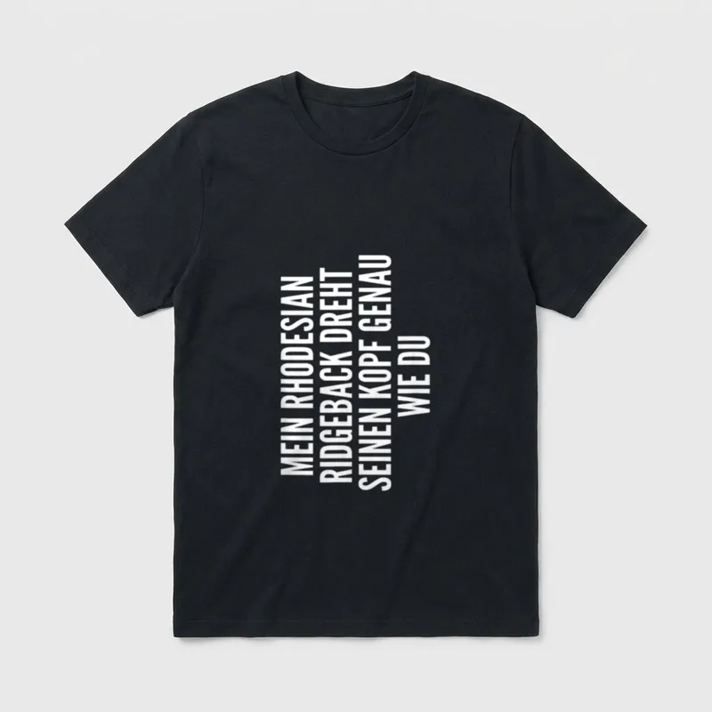Rhodesian Ridgeback Hund Besitzer Frauchen T-Shirt – Klassisches T-Shirt in Schwarz