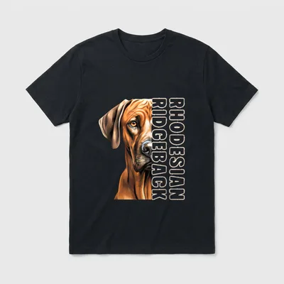 Rhodesian Ridgeback Hund Herrchen T-Shirt – Klassisches T-Shirt in Schwarz