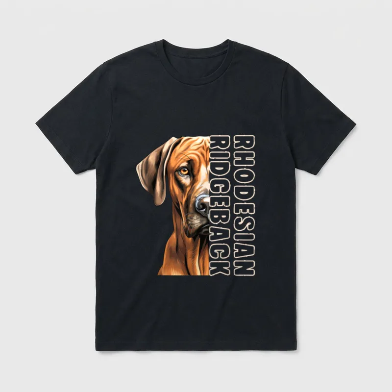 Rhodesian Ridgeback Hund Herrchen T-Shirt – Klassisches T-Shirt in Schwarz