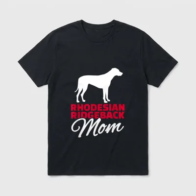 Rhodesian Ridgeback Mama T-Shirt – Klassisches T-Shirt in Schwarz
