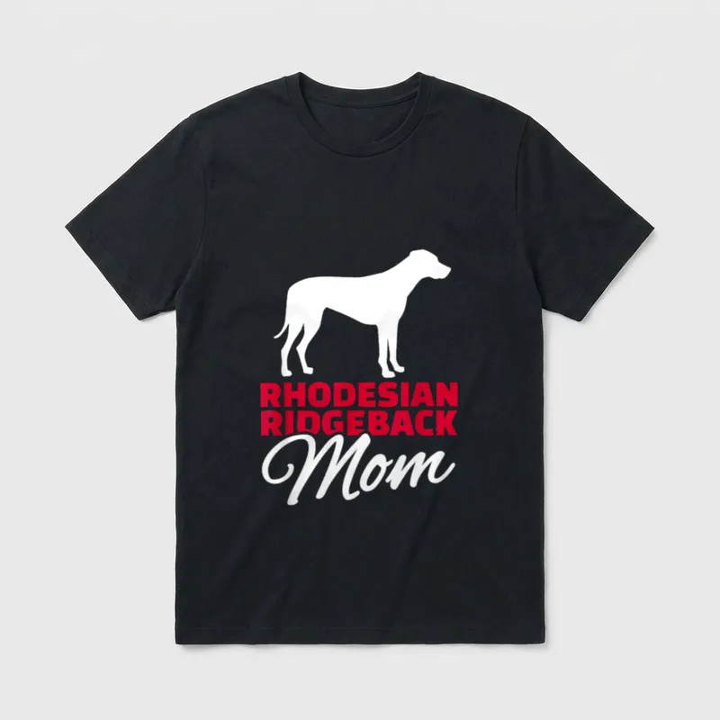 Rhodesian Ridgeback Mama T-Shirt – Klassisches T-Shirt in Schwarz