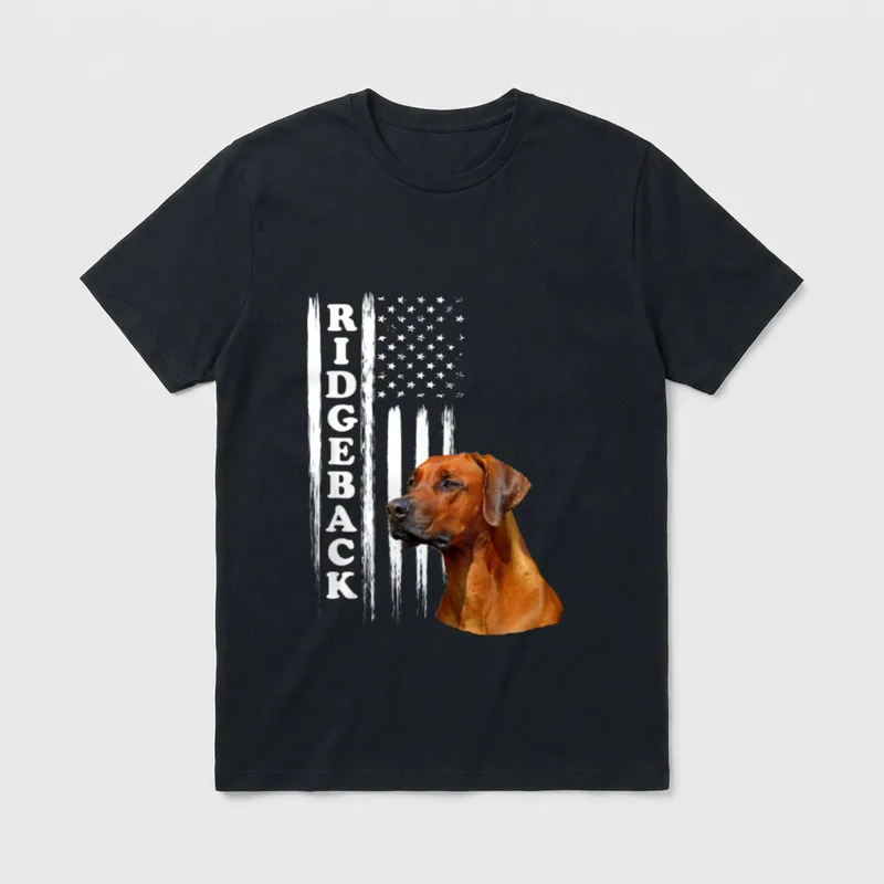 Rhodesian Ridgeback Hund T-Shirt 0026 – Klassisches T-Shirt in Schwarz