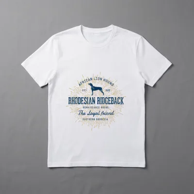 Vintage Rhodesian Ridgeback Retro T-Shirt – Klassisches T-Shirt in Schwarz