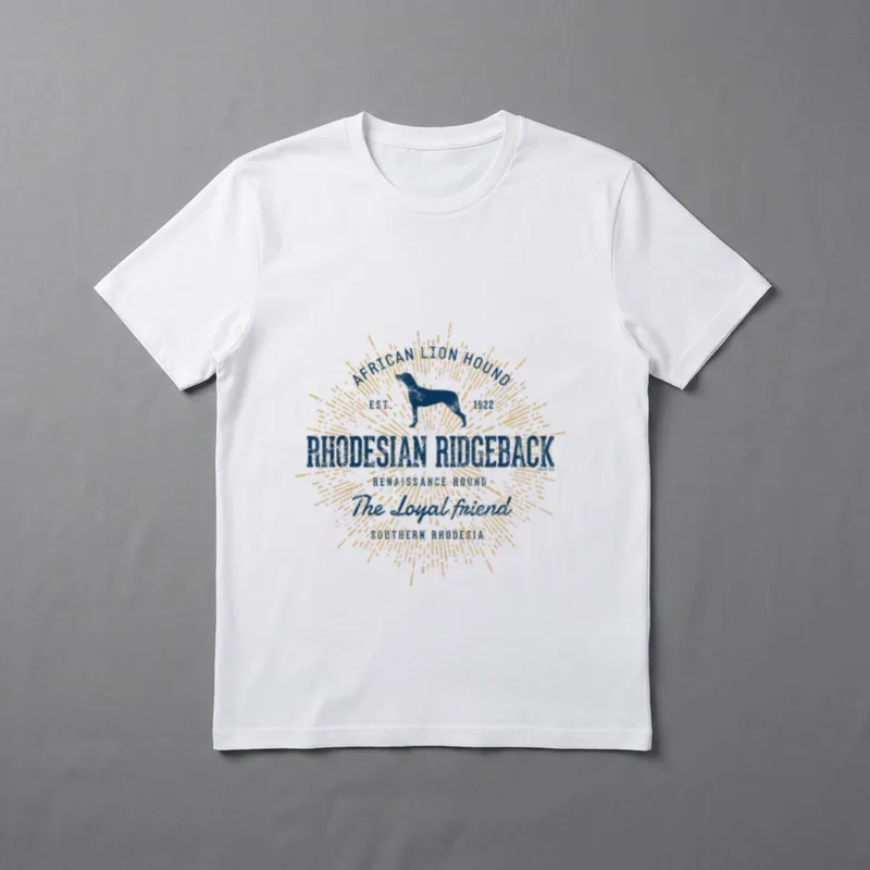 Vintage Rhodesian Ridgeback Retro T-Shirt – Klassisches T-Shirt in Schwarz