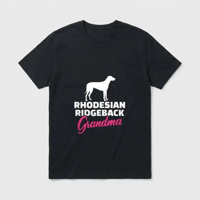 Rhodesian Ridgeback Oma T-Shirt – Klassisches T-Shirt in Schwarz