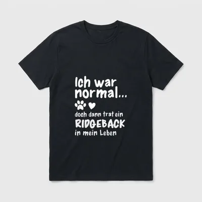 Rhodesian Ridgeback Hund Hundehalter T-Shirt – Klassisches T-Shirt in Schwarz