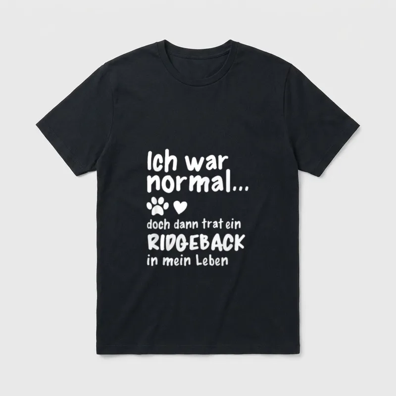 Rhodesian Ridgeback Hund Hundehalter T-Shirt – Klassisches T-Shirt in Schwarz