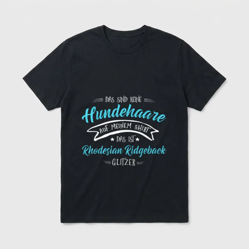 Keine Hundehaare Das ist Rhodesian T-Shirt – Klassisches T-Shirt in Schwarz
