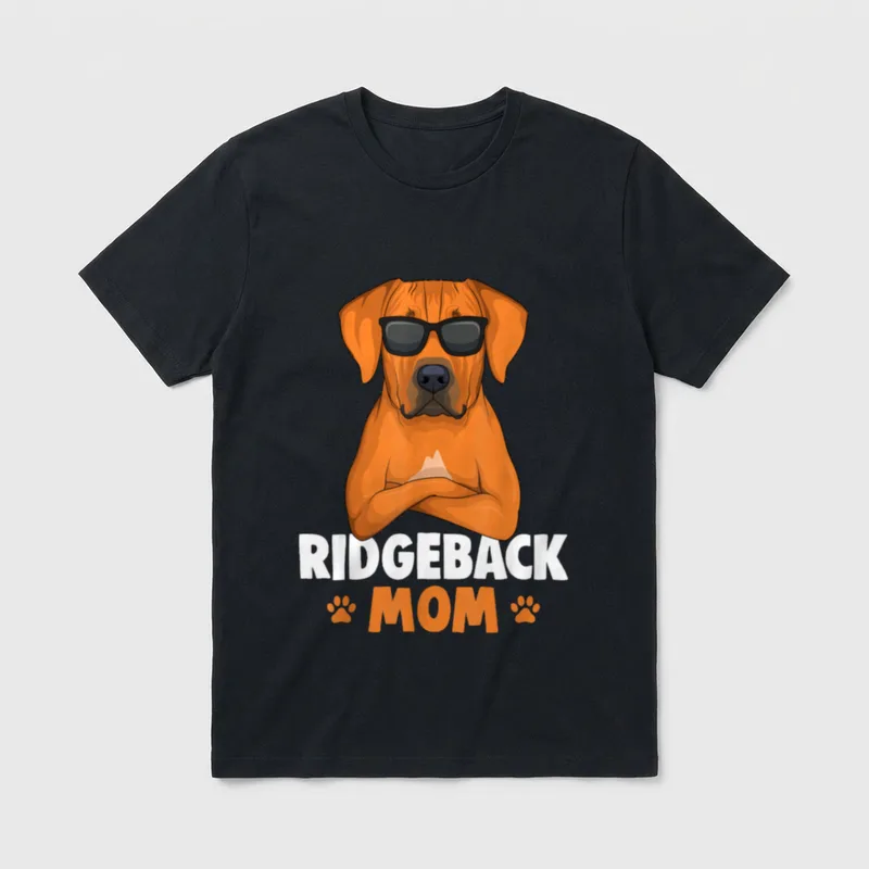Rhodesian Ridgeback Mom Hunde T-Shirt – Klassisches T-Shirt in Schwarz