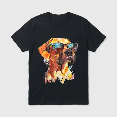 Rhodesian Ridgeback Hunde-Sonnenbrille Rhodesian T-Shirt – Klassisches T-Shirt in Schwarz
